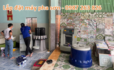 Lắp Đặt Máy Pha Sơn Dulux Chính Hãng